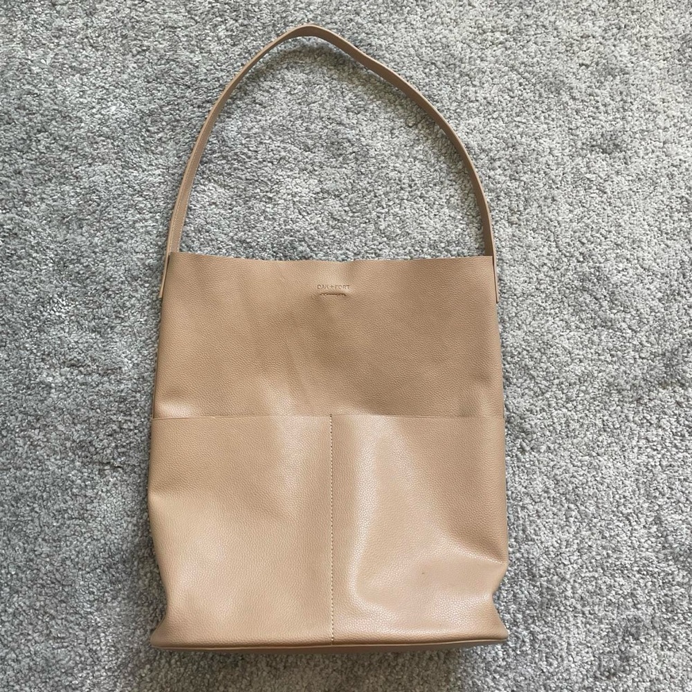 OAK + FORT Tan Shoulder Bag